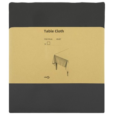 vidaXL Ύφασμα Τραπέζης 5 τμχ. Σκούρο Γκρι 110 x 110 cm Πολυεστέρας