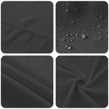 vidaXL Ύφασμα Τραπέζης 5 τμχ. Σκούρο Γκρι 110 x 160 cm Πολυεστέρας