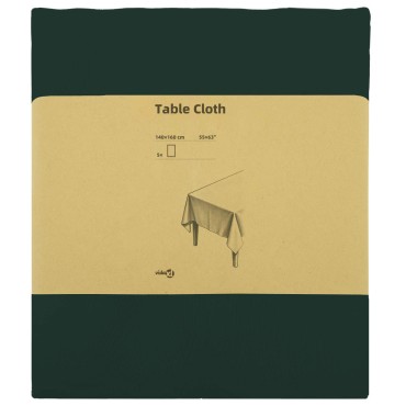 vidaXL Ύφασμα Τραπέζης 5 τμχ. Σκούρο Πράσινο 140 x 160 cm Πολυεστέρας