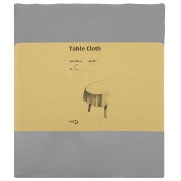 vidaXL Ύφασμα Τραπέζης 5 τμχ. Ανοιχτό γκρι 160 x 220 cm Πολυεστέρας