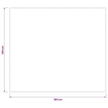 vidaXL Ύφασμα Τραπέζης 5 τμχ. Ορθογώνιος Λευκό 140 x 180 εκ.