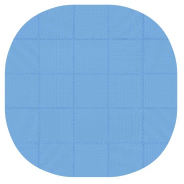vidaXL Χαλάκι για Πισίνα 25 τμχ. Ø 292 cm Γύρος Φελιζόλ EVA Μπλε