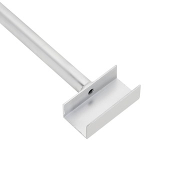 vidaXL Μπράκετ Ταυροειδούς για Τρέιλερ Ασημί 102-155 cm Αλουμίνιο
