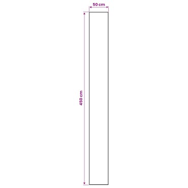 vidaXL Χαλί Runner LESAKA πολύχρωμο 50x450cm Διαμαντένιο βελούδο