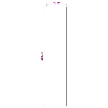 vidaXL Χαλί Runner LESAKA πολύχρωμο 80x400cm Διαμαντένιο βελούδο