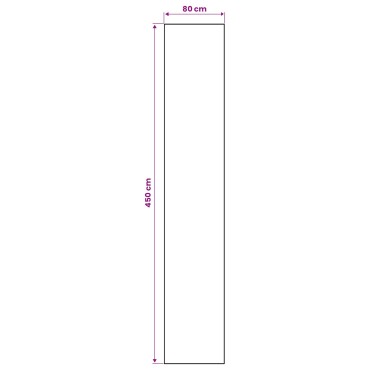 vidaXL Χαλί Runner LESAKA πολύχρωμο 80x450cm Διαμαντένιο βελούδο