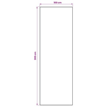 vidaXL Χαλί Runner LESAKA πολύχρωμο 100x300cm Διαμαντένιο βελούδο