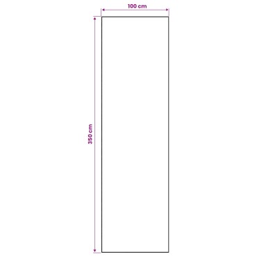 vidaXL Χαλί Runner LESAKA πολύχρωμο 100x350cm Διαμαντένιο βελούδο