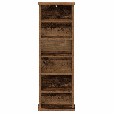 vidaXL Ντουλάπα CD Παλαιωμένο ξύλο 60x17x92cm Επεξεργασμένο Ξύλο