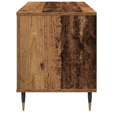 vidaXL Ντουλάπι δίσκων βινυλίου Παλαιό ξύλο 100x38x48cm 1 τεμ.