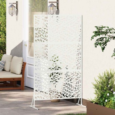 vidaXL Οθόνη Ιδιωτικότητας 100x50x180cm Ατσάλι Λευκό
