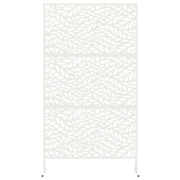vidaXL Οθόνη Ιδιωτικότητας 100x50x180cm Ατσάλι Λευκό