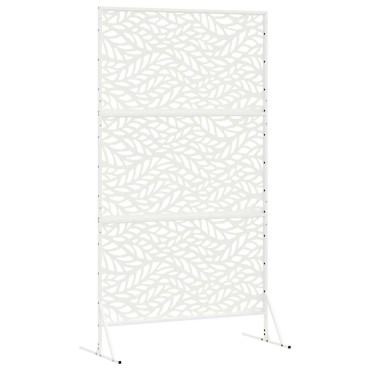vidaXL Οθόνη Ιδιωτικότητας 100x50x180cm Ατσάλι Λευκό