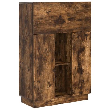 vidaXL Γραφείο Καπνιστό Δρύς 71.5x31.5x106.5cm Επεξεργασμένο Ξύλο 1 τεμ.