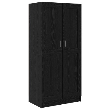 vidaXL Ντουλάπι Μαύρη Οξυά 82,5x51,5x180cm Επεξεργασμένο Ξύλο