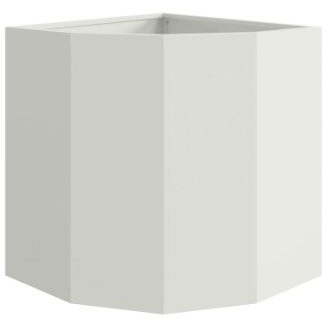 vidaXL Γωνιακό Ροδόδεντρο Λευκό 45 x 45 x 50 εκ Ατσάλι