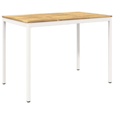 vidaXL Τραπέζι μπαρ κήπου NAARDEN Λευκό 147x88,5x105 εκ 1 τεμ.