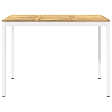vidaXL Τραπέζι μπαρ κήπου NAARDEN Λευκό 147x88,5x105 εκ 1 τεμ.