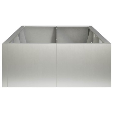 vidaXL Τοίχος Στήριξης 8 τμχ. 300 x 100 x 50 cm Ανοξείδωτο Ατσάλι