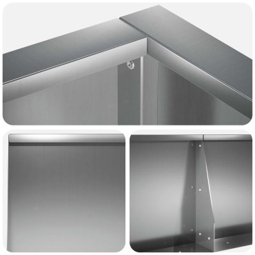 vidaXL Τοίχος Στήριξης 8 τμχ. 300 x 100 x 50 cm Γαλβανισμένος Χάλυβας
