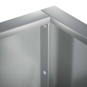 vidaXL Τοίχος Στήριξης 4 τμχ. 100 x 100 x 50 cm Γαλβανισμένος Χάλυβας