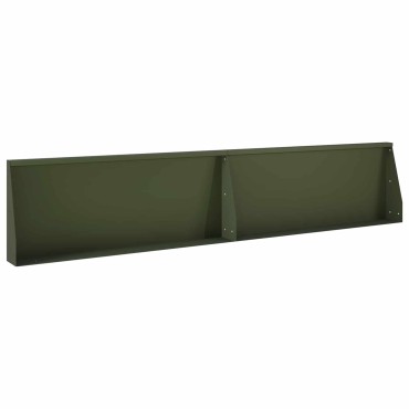 vidaXL Τοίχος Στήριξης 8 τμχ. 300 x 100 x 30 εκ. Ατσάλι Λαδί