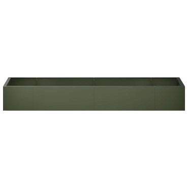 vidaXL Τοίχος Στήριξης 8 τμχ. 300 x 100 x 30 εκ. Ατσάλι Λαδί
