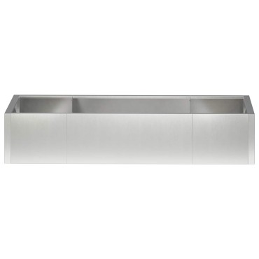 vidaXL Τοίχος Στήριξης 6 τμχ. 200 x 100 x 40 εκ. Ανοξείδωτο Ατσάλι