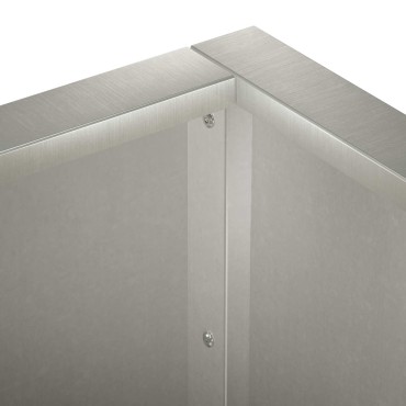 vidaXL Τοίχος Στήριξης 4 τμχ. 100 x 100 x 40 cm Ανοξείδωτο Ατσάλι