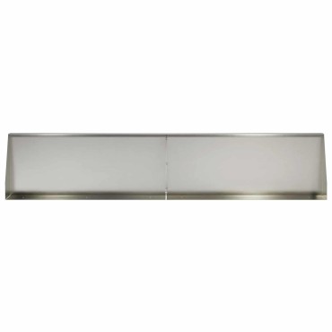 vidaXL Τοίχος Στήριξης 4 τμχ. 100 x 12 x 30 εκ Ανοξείδωτο Ατσάλι Ασημί