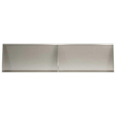 vidaXL Τοίχος Στήριξης 4 τμχ. 80 x 12 x 50 εκ. Ανοξείδωτο Ατσάλι Ασημί