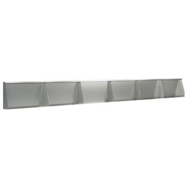 vidaXL Τοίχος Στήριξης 6 τμχ. 80 x 12 x 40 εκ. Γαλβανισμένος Χάλυβας