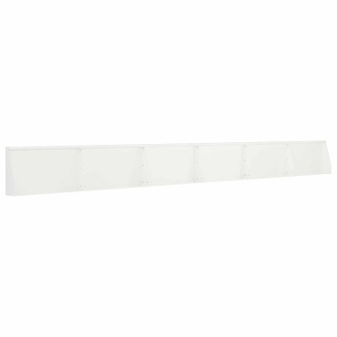 vidaXL Τοίχος Στήριξης 6 τμχ. 80 x 12 x 50 εκ. Ατσάλι Λευκό