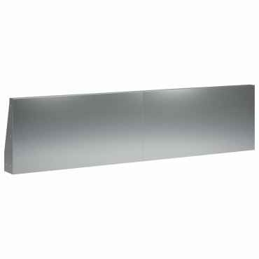 vidaXL Τοίχος Στήριξης 4 τμχ. 80 x 12 x 50 εκ. Γαλβανισμένος Χάλυβας