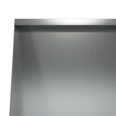 vidaXL Τοίχος Στήριξης 4 τμχ. 80 x 12 x 50 εκ. Γαλβανισμένος Χάλυβας