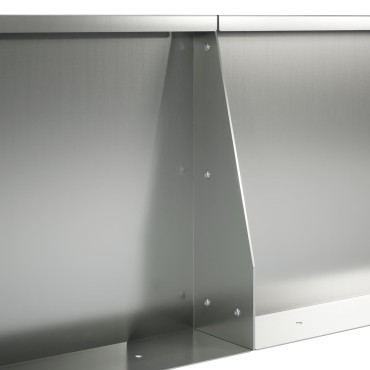 vidaXL Τοίχος Στήριξης 4 τμχ. 80 x 12 x 50 εκ. Γαλβανισμένος Χάλυβας