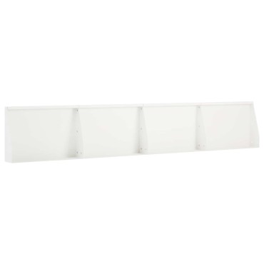 vidaXL Τοίχος Στήριξης 4 τμχ. 60 x 12 x 50 εκ. Ατσάλι Λευκό