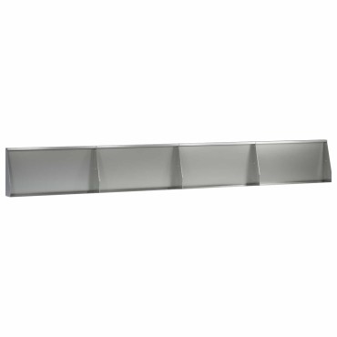 vidaXL Τοίχος Στήριξης 4 τμχ. 80 x 12 x 30 εκ Γαλβανισμένος Χάλυβας