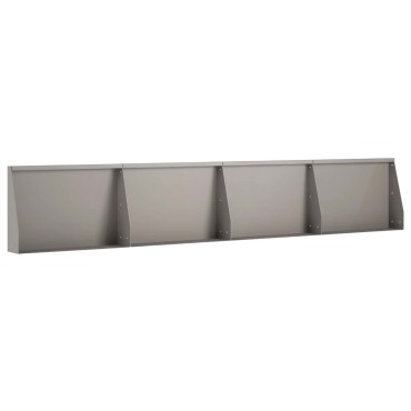vidaXL Τοίχος Στήριξης 4 τμχ. 60 x 12 x 30 εκ Σκ rusty