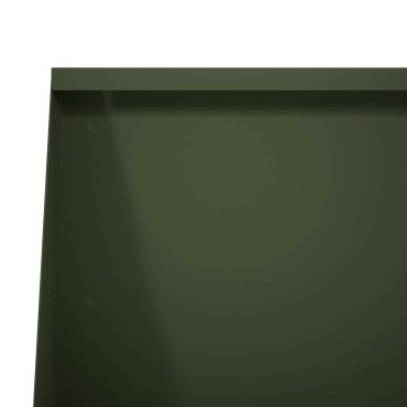 vidaXL Τοίχος Στήριξης 4 τμχ. 80 x 12 x 50 εκ. Ατσάλι Λαδί