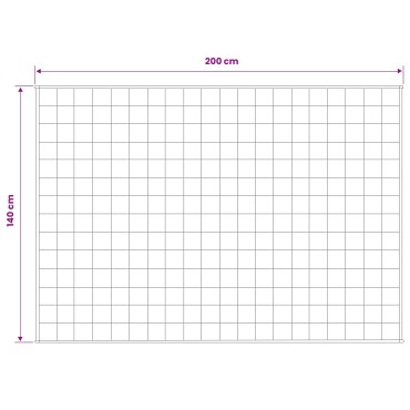vidaXL Βάρος Κουβέρτα Λευκό 140 x 200 cm 10 kg 100% Βαμβάκι 205T