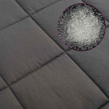 vidaXL Βάρος Κουβέρτα Ανθρακί 220 x 235 cm 15 kg 100% Βαμβάκι 205T