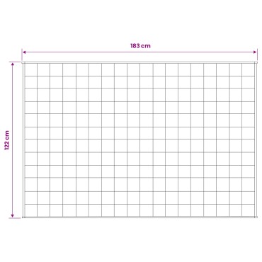 vidaXL Βάρος Κουβέρτα Ανθρακί 122 x 183 cm 5 kg 100% Βαμβάκι 205T