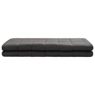 vidaXL Βάρος Κουβέρτα Ανθρακί 140 x 200 cm 10 kg 100% Βαμβάκι 205T