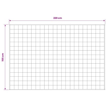 vidaXL Βάρος Κουβέρτα Ανθρακί 155 x 220 cm 11 kg 100% Βαμβάκι 205T