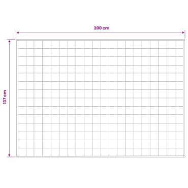 vidaXL Βάρος Κουβέρτα Ανθρακί 137 x 200 cm 6 kg 100% Βαμβάκι 205T