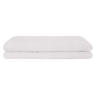 vidaXL Βάρος Κουβέρτα Λευκό 140 x 200 cm 6 kg 100% Βαμβάκι 205T