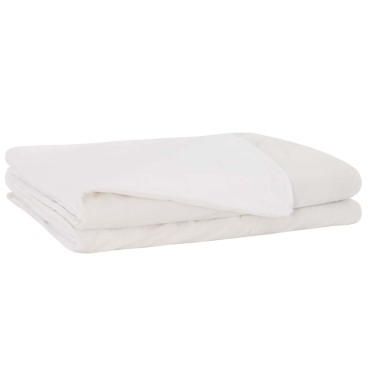 vidaXL Βάρος Κουβέρτα Λευκό 122 x 183 cm 5 kg 100% Βαμβάκι 205T