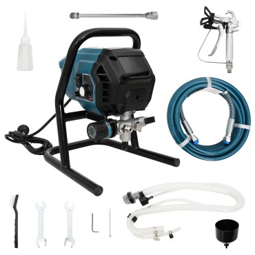 vidaXL Σπρέι βαφής χωρίς αέρα 7,6 μ Σωλήνας 220V 1,5 L/min 200 Bar