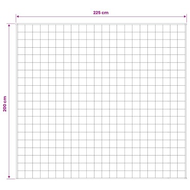 vidaXL Βάρος Κουβέρτα Λευκό 200 x 225 cm 9 kg 100% Βαμβάκι 205T